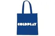 Coldplay Trend Version Logo Eco Friendly Tote Bag (Blue) (One Size)