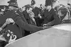 British civil servant Clive Ponting and his wife Sally are escorted - Old Photo