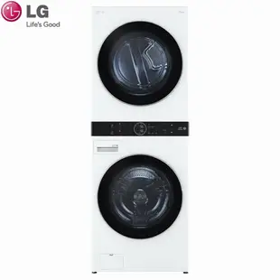 【LG 樂金】WashTower洗衣19公斤+乾衣16公斤AI智控洗乾衣機WD-S1916W