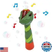 Maxx Bubbles Dinosaur Bubble Wand – Light Up Bubble Blower Toy with Sounds |