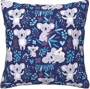 JBYJBX Lovely Koala Print Corduroy Throw Pillow Covers Decor Sofa Home Throw Pillow Covers Holiday Cushion