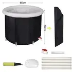 Portable Ice Bath Tub 85X68CM Inflatable Folding Bathtub Spa Massage