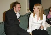 Actor Dominic Monaghan actress Sarah Wynter backstage at The 53rd - Old Photo 1