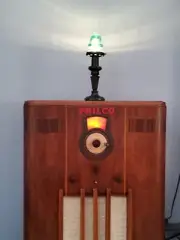 Unique One Of A Kind Antique Insulator Lamp With Brookfield Insulator LED Light