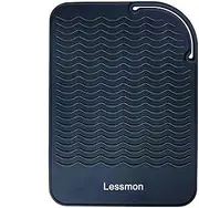 Heat Resistant Mat for Curling Irons, Hair Straightener, Flat Irons and Hair Styling Tools 9" x 6.5", Black