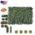 Realistic Dark Green Ivy Fence - Expandable Privacy Screen for Balcony and Patio