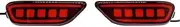 Car LED Rear Bumper Reflector Light Compatible for Chevrolet Captiva 2008 2009 2010 2011 2012 2013 2014 Brake Dynamic Turn Signal lamp(Red Cover)