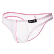 ZONBAILON Men's Underwear Transparent Mesh Half-pack Hip Sexy Bikini Briefs