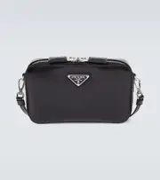 [Prada] Prada Brique leather shoulder bag One Size black