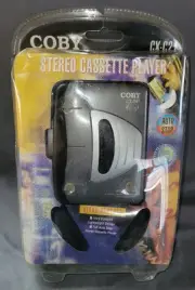 Coby Cassette Walkman Ultra Compact Headphones Vintage New In Package