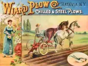 Ward Plows of Batavia, New York NEW Steel Sign 30x40" XXL Size: Chilled & Steel