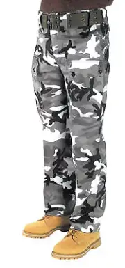 Kids Boy Cargo Army Combat Pants Trousers Size 6-14 Heavy Duty Cotton Urban Camo