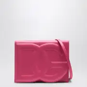 [Dolce & Gabbana] Wisteria Coloured DG Logo Leather Shoulder Bag One size Purple