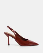 Shelly Shen Nadia/Crimson Red Patent Womens Heels 10
