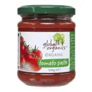 Global Organics Tomato Paste Organic 200g (Pack of 6)