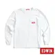 EDWIN 口袋BOX LOGO長袖T恤-男裝 白色 #503生日慶