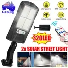 2X 320 LED Solar Street Light Motion Sensor Wall Security Flood Lamp Wallway OZ