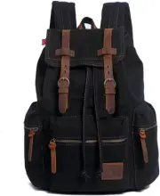 Canvas Backpack Unisex Vintage Casual Rucksack 17 inch Laptop Daypacks Schoolbag