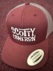 Scotty Cameron Laguna Font Snapback Hat Maroon Golf Hat New