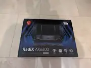 MSI Radix AX6600 WiFi 6 Tri-Band Gaming Router, AI - High Speed Long Range