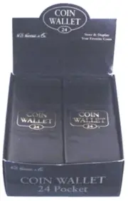 Whitman 24 Pocket Coin Wallet (Holds 24 2x2 Coin Holders)