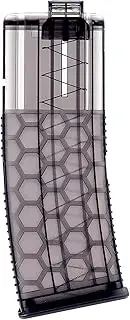 WORKER 15 Stefan Short Darts Honeycomb Magazine for Modified Nerf Toy (Transparent Black)