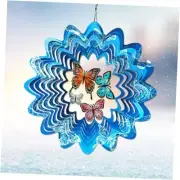 Butterfly Wind Spinner Outdoor, Wind Spinners for Yard and Garden, 3D Metal
