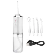 220ML Oral Irrigator USB Rechargeable 3 Modes Portable Dental Water Flosser Jet Irrigator Dental Floss Pick Teeth Cleaner 4 Tips
