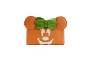 Disney Minnie Mouse Pumpkin Glow Face Flap Purse Money Organiser Card Holder