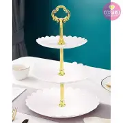 NEW White Large Plastic 3 Tier Stand for Cupcake Cake Fruit Snacks Candy Dessert
