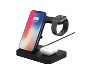 3-in-1 Qi Enabled Wireless Charging Station for Samsung and Apple Devices