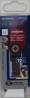 Bosch 1-1/4 inch OSL114JF-10 Starlock Xtra Clean Plunge Cut Blade 10 PACK