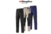 KingGee Mens Quantum Pant Stretch Ripstop Reflective Cargo Work Pants K13003