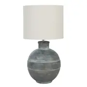Amalfi Dashiell Ceramic Table Lamp Black 25x25x47cm