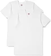 [BVD] B.V.D.(ビー・ブイ・ディ) B Bui Di EY614A2P Men's Antibacterial Deodorant Inner V-Neck T-Shirt, Set of 2, White, L