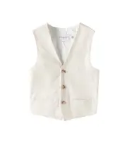 [Bonpoint] Bonpoint Angus cotton-blend vest Y 8 beige