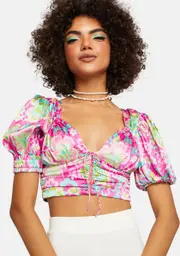 [For Love & Lemons] Julien Crop Top