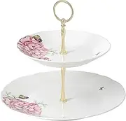 Royal Albert Miranda Kerr Everyday Friendship Two-Tier Cake Stand, 9", Multi