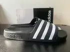 adidas Adilette Aqua Slide Sandal for Women, Size 6 - Core Black/Cloud White NEW