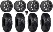 Fuel Maverick Bdlk 15" Wheels Bk 30" Intersect Tires RZR XP 1000 / PRO XP