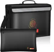 Fireproof Document & Money Bags Large Waterproof Triple Layers Silicone File Box