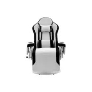 Hotshot Recliner Office Computer Work Task Gaming Chair - Black/Light Grey Fabric - Light Grey