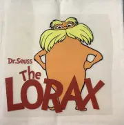 DTF Dr Seuss “The Lorax” Standing Ready to heat press Transfer