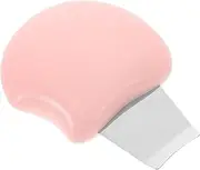 OATIPHO Pink Mini Handheld Facial Scrubber Tool for Blackhead Removal Portable Exfoliator Skin Spatula for Home Skincare Routine Manual Pore Cleaner for Skin Types