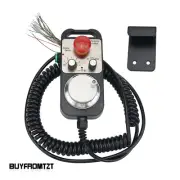 6-Axis CNC Pendant 5V 100PPR with Emergency Stop Switch Manual Pulse Generator