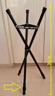 AS TEMAN Drum Stand 30 - 41 Inch Handpan Drum Stand Metal Adjustable Triangle Sl