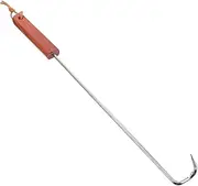 HEALEEP 1Pc Food Flipper Portable Stainless Steel Grill Turner with Handle Heat Resistant BBQ Utensil for Effortless Cooking and Grilling