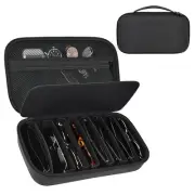 Travel Sunglasses Organizer Case for Quay Polarized Sunglasses Men Large Black