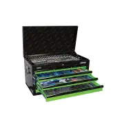 SP Tools 409Pcs Sumo Custom Series Toolkit - Metric/SAE Black/Green