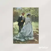 Bazille and Camille · Claude Monet, 1865 · Gallery-Grade Giclée Wall Art Print
